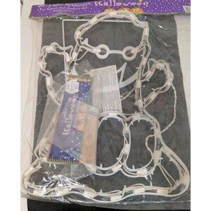 Vintage 20"  Halloween Light sculpture Ghost W/ Stand in original package READ